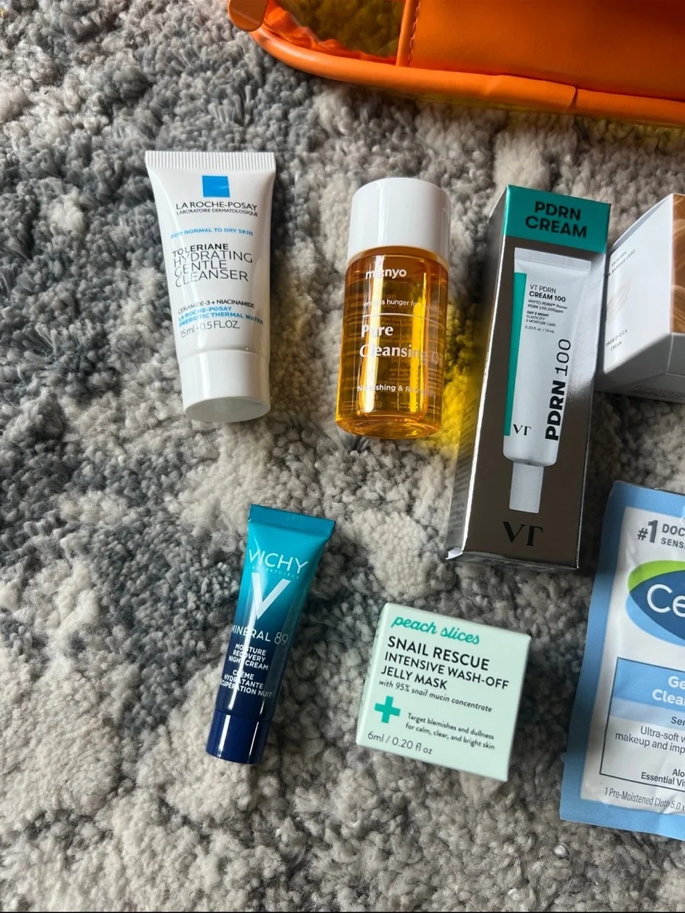 Skincare bundle-La roche posay, peach slices, skin1004, vt, cetaphil, etc